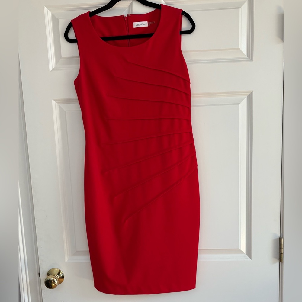 Calvin Klein Vibrant Red Dress